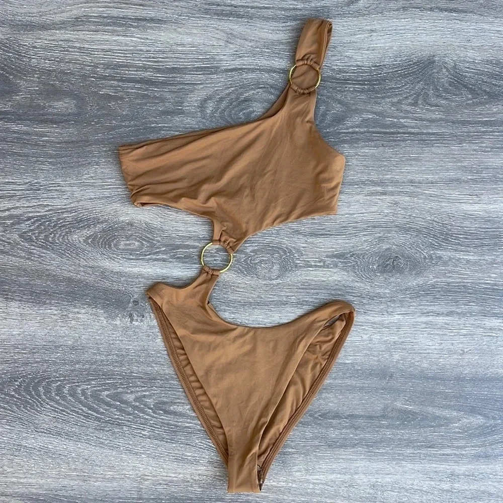 L*Space x Tessa Brooks Tessa One Piece, camel - Picture 4 of 13